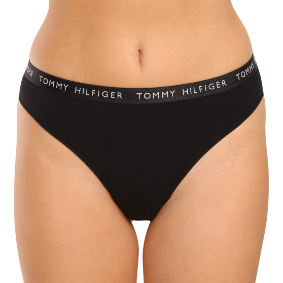 3PACK Sieviešu stringi Tommy Hilfiger daudzkrāsains (UW0UW04889 0R1)