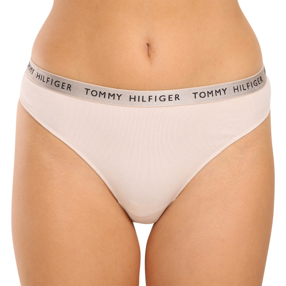 3PACK Sieviešu stringi Tommy Hilfiger daudzkrāsains (UW0UW04889 0R1)