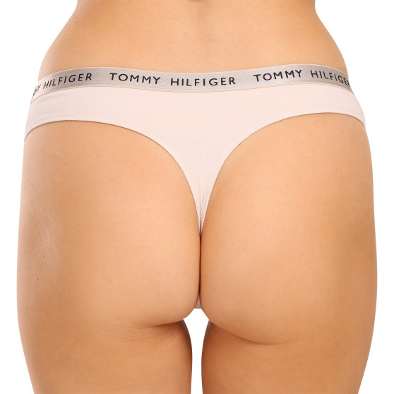 3PACK Sieviešu stringi Tommy Hilfiger daudzkrāsains (UW0UW04889 0R1)