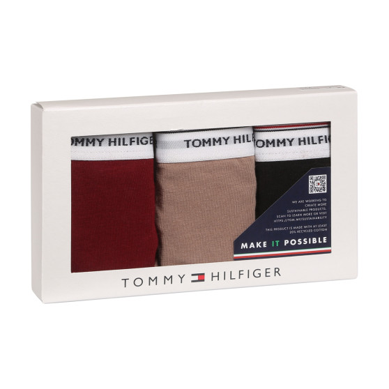 3PACK Sieviešu stringi Tommy Hilfiger daudzkrāsains (UW0UW04894 0R3)