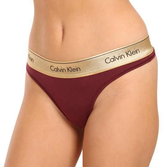 Sieviešu stringi Calvin Klein red (QF7449E-GEX)