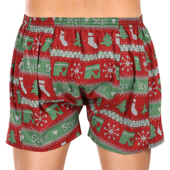 Vīriešu bokserbokseršorti Styx art classic rubber oversized christmas knit (E1658)