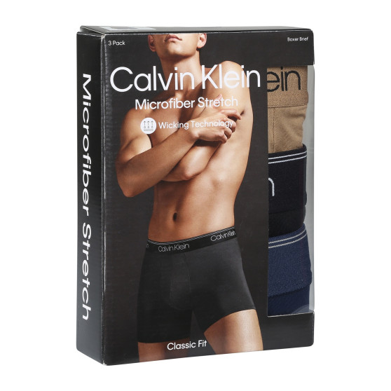 3PACK vīriešu bokseru šorti Calvin Klein daudzkrāsaini (NB2570A-KM1)