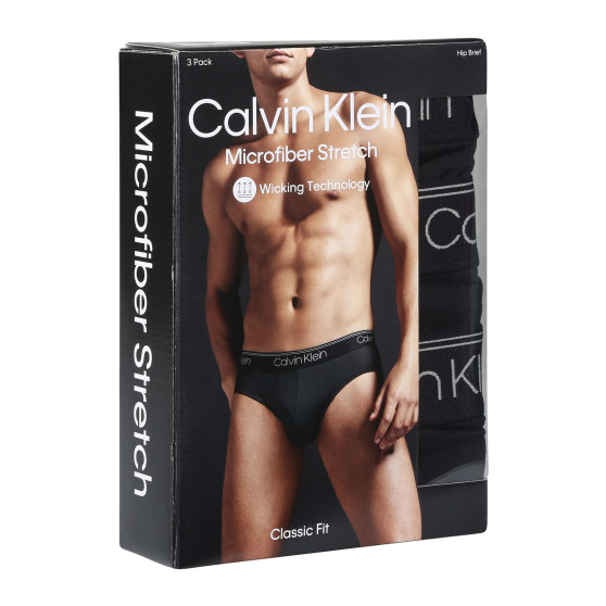 3PACK vīriešu apakšbikses Calvin Klein melnas (NB2568A-UB1)