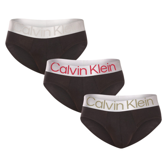 3PACK vīriešu apakšbikses Calvin Klein melnas (NB3129A-GIW)