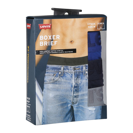 3PACK vīriešu bokseru šorti Levis daudzkrāsaini (905045001 022)