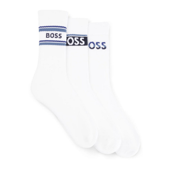 3PACK zeķes BOSS baltas (50502027 100)