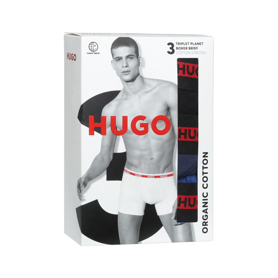 3PACK vīriešu bokseru šorti HUGO daudzkrāsaini (50496713 420)