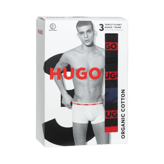 3PACK vīriešu bokseru šorti HUGO daudzkrāsaini (50503083 623)