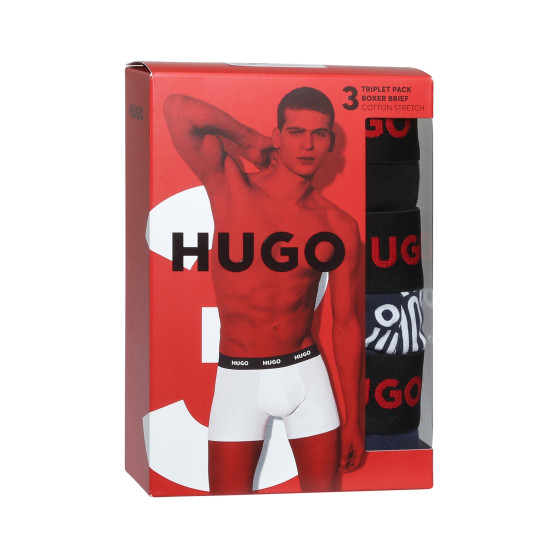 3PACK vīriešu bokseru šorti HUGO daudzkrāsaini (50510192 405)