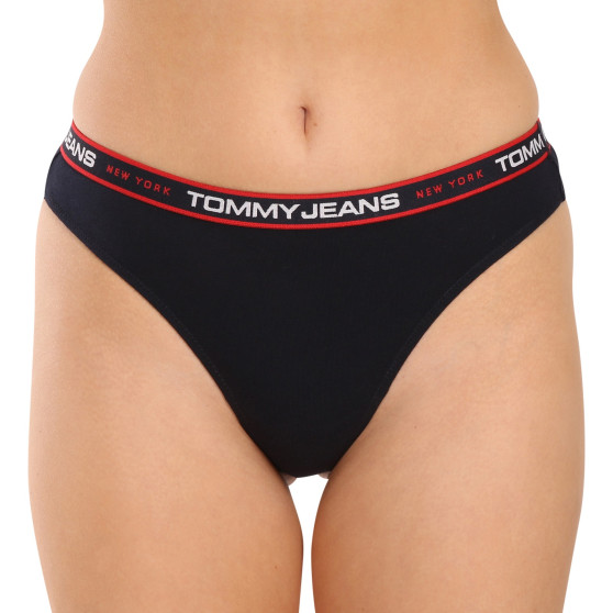 3PACK Sieviešu stringi Tommy Hilfiger daudzkrāsains (UW0UW04709 0VA)