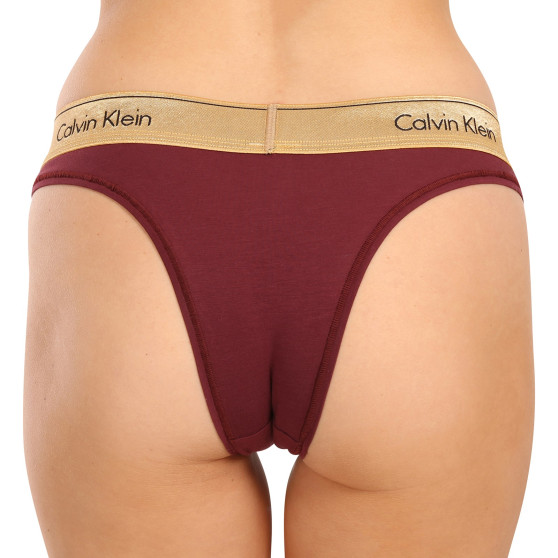 Sieviešu brazīliešu apakšbikses Calvin Klein red (QF7452E-GEX)