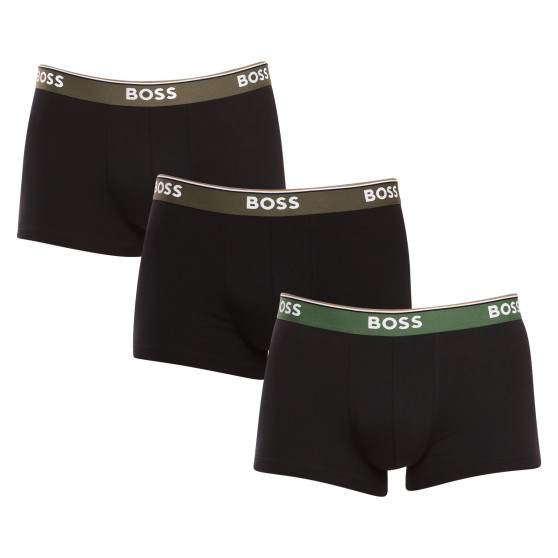 3PACK vīriešu bokseru šorti BOSS melni (50508985 977)