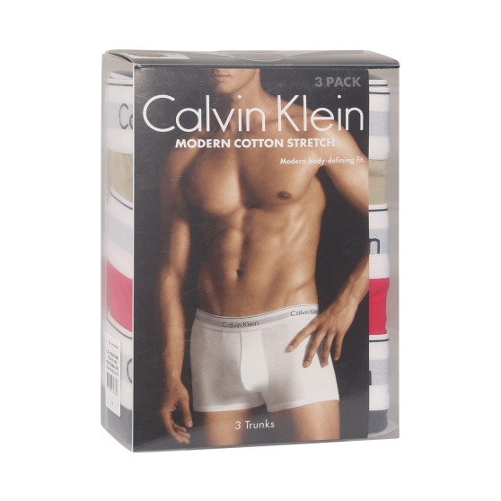 3PACK vīriešu bokseru šorti Calvin Klein daudzkrāsaini (NB2380A-GW5)