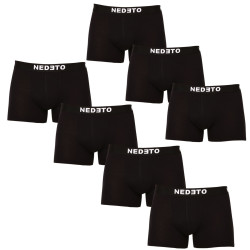 7PACK vīriešu bokseru šorti Nedeto melni (7NB001b)