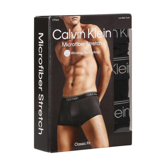 3PACK vīriešu bokseru šorti Calvin Klein melni (NB2569A-UB1)