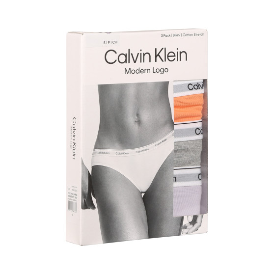 3PACK sieviešu biksītes Calvin Klein daudzkrāsains (QD5207E-NPA)