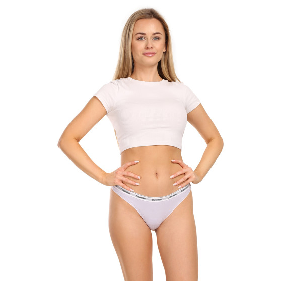 3PACK Sieviešu stringi Calvin Klein daudzkrāsains (QD5209E-NPA)