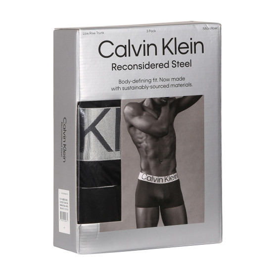 3PACK vīriešu bokseru šorti Calvin Klein melni (NB3074A-MHQ)