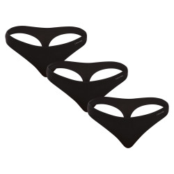 3PACK sieviešu stringi Calvin Klein melni (QD5217E-UB1)