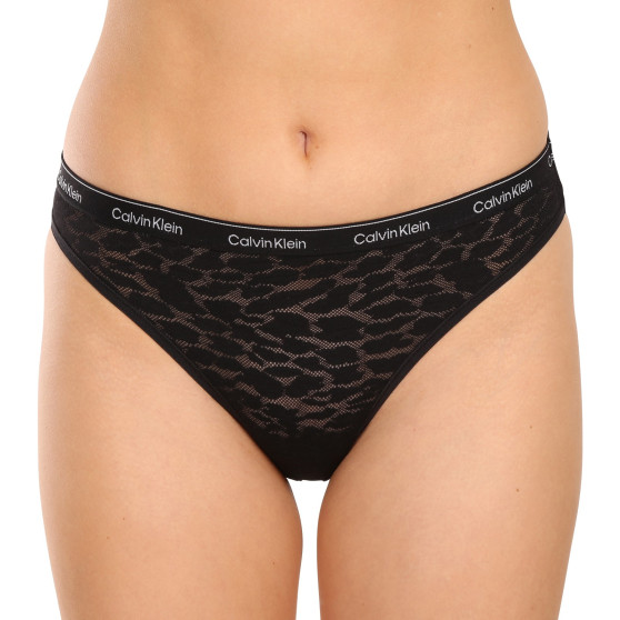 3PACK sieviešu biksītes Calvin Klein melnas (QD5069E-UB1)