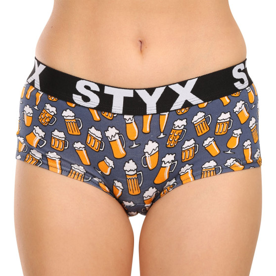 6PACK Sieviešu biksītes Styx art ar kājiņu daudzkrāsainas (6IN12697124)