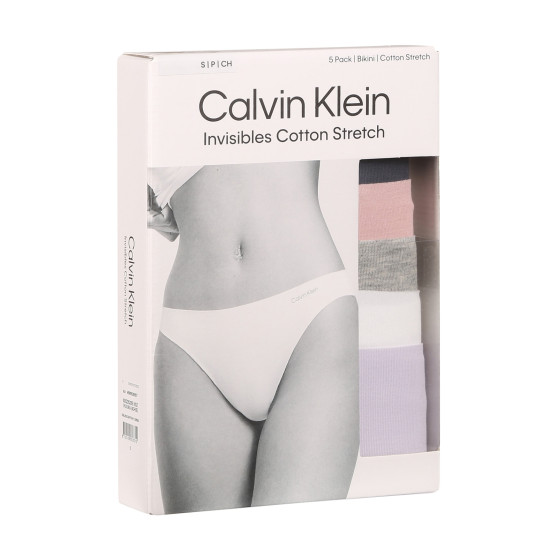 5PACK sieviešu biksītes Calvin Klein daudzkrāsains (QD5205E-NOZ)