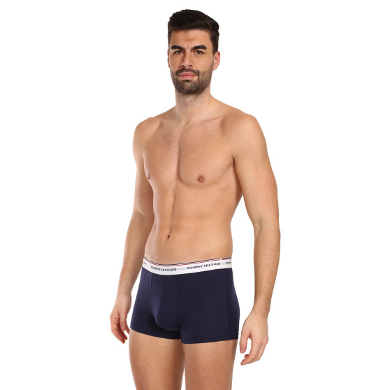 3PACK vīriešu bokseru šorti Tommy Hilfiger tumši zili (1U87903842 904)