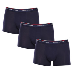 3PACK vīriešu bokseru šorti Tommy Hilfiger tumši zili (1U87903842 409)