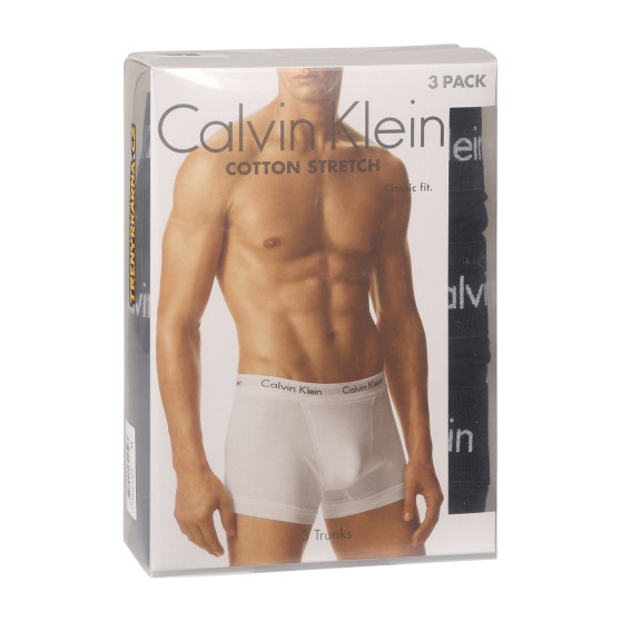 3PACK vīriešu bokseru šorti Calvin Klein melni (U2662G-XWB)