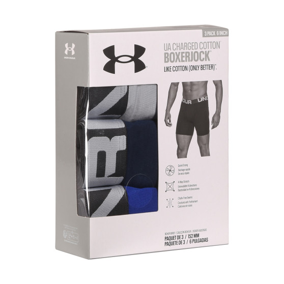 3PACK vīriešu bokseru šorti Under Armour daudzkrāsaini (1363617 400)