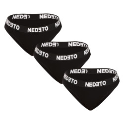 3PACK sieviešu biksītes Nedeto melnas (3NKB001)