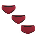 3PACK Menstruālās biksītes Meracus Burgundy stiprām menstruācijām (MEMS107)