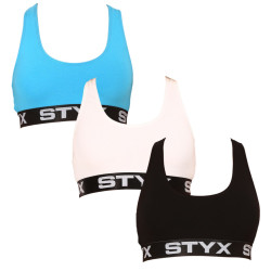 3PACK sieviešu krūšturis Styx sport multicolour (3IP09019)