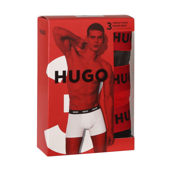 3PACK vīriešu bokseru šorti HUGO daudzkrāsaini (50510192 025)