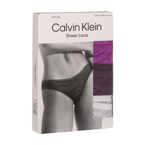 3PACK sieviešu biksītes Calvin Klein daudzkrāsains (QD5203E-NOW)