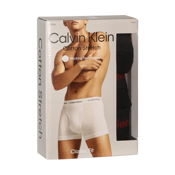 3PACK vīriešu bokseru šorti Calvin Klein melni (NB2615A-NC1)