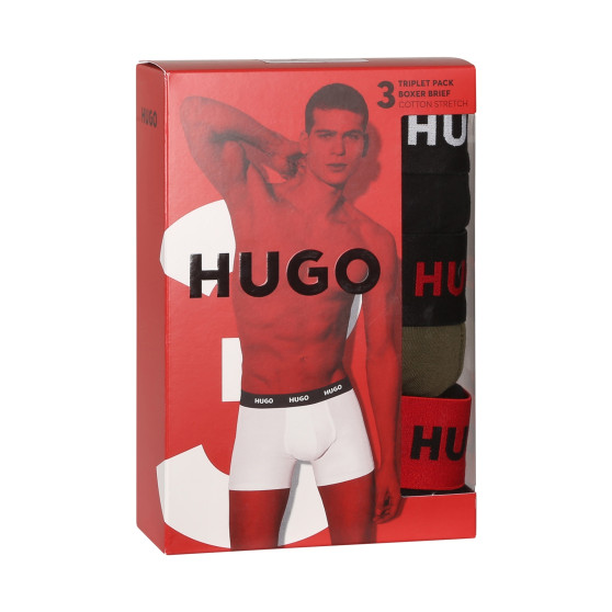 3PACK vīriešu bokseru šorti HUGO daudzkrāsaini (50503079 972)