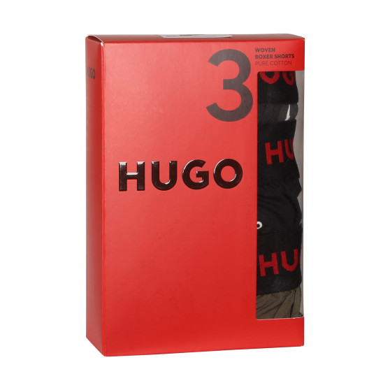 3PACK vīriešu bokserbokseršorti HUGO daudzkrāsaini (50510216 310)