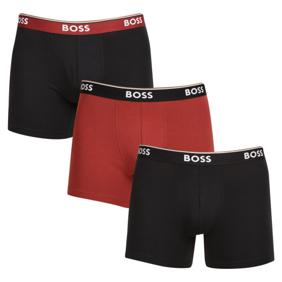 3PACK vīriešu bokseru šorti BOSS daudzkrāsaini (50514926 969)