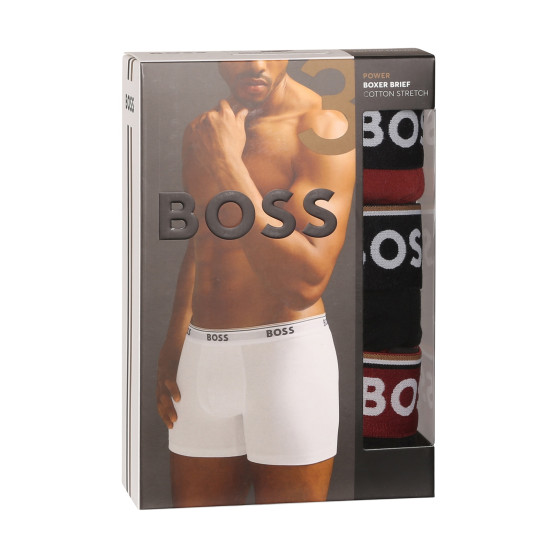 3PACK vīriešu bokseru šorti BOSS daudzkrāsaini (50514926 969)