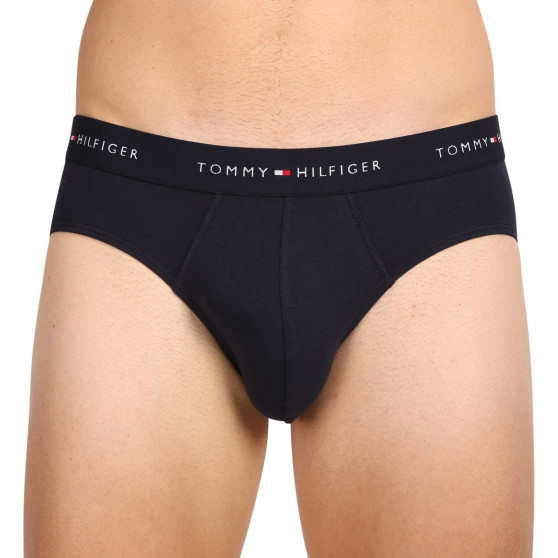 3PACK vīriešu apakšbikses Tommy Hilfiger tumši zilas (UM0UM02904 0XN)