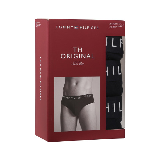 3PACK vīriešu apakšbikses Tommy Hilfiger zilas (UM0UM03182 0SY)