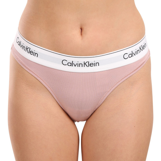 Sieviešu stringi Calvin Klein rozā (F3786E-TQO)