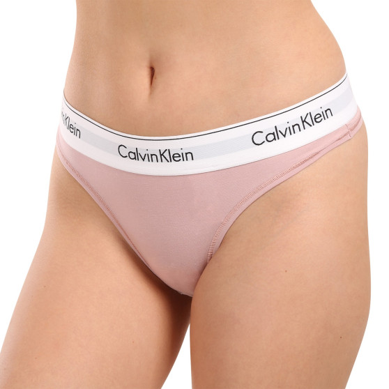 Sieviešu stringi Calvin Klein rozā (F3786E-TQO)