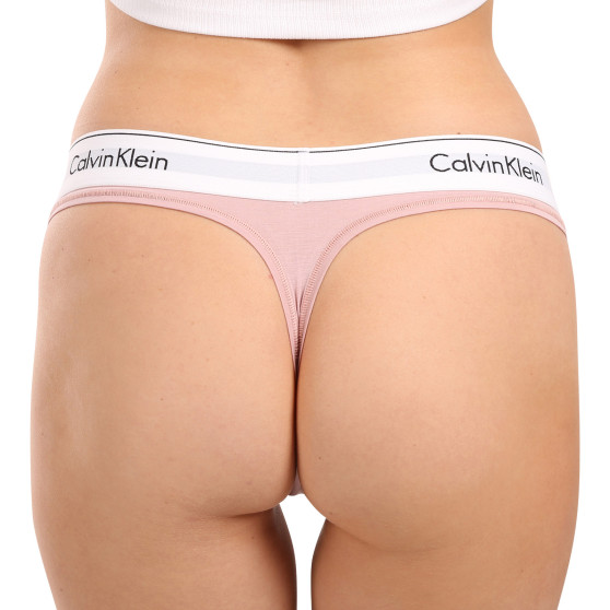 Sieviešu stringi Calvin Klein rozā (F3786E-TQO)