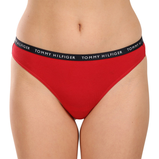 3PACK Sieviešu stringi Tommy Hilfiger daudzkrāsains (UW0UW02829 0WS)