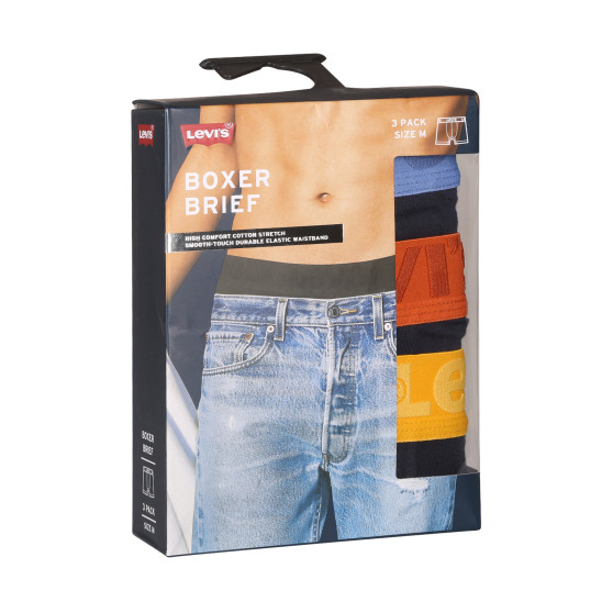 3PACK vīriešu bokseru šorti Levis daudzkrāsaini (905045001 024)