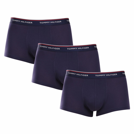 3PACK vīriešu bokseru šorti Tommy Hilfiger tumši zili (1U87903841 409)