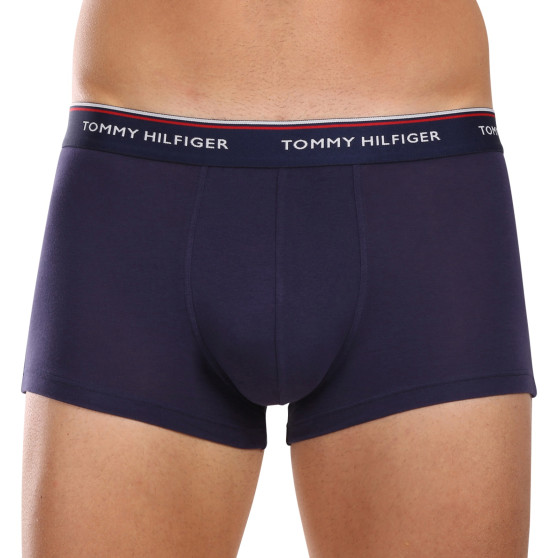 3PACK vīriešu bokseru šorti Tommy Hilfiger tumši zili (1U87903841 409)